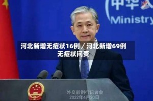 河北新增无症状16例／河北新增69例无症状问责