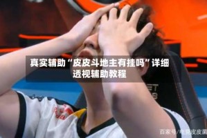 真实辅助“皮皮斗地主有挂吗”详细透视辅助教程