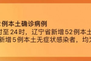 辽宁新增本土无症状52例,辽宁新增1例无症状
