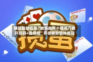 辅助最新信息“微乐麻将小程序万能开挂器+透视挂”开挂辅助软件教程