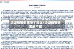 法国疫情都在哪个地区／法国疫情哪里最严重