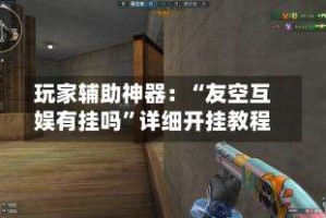 玩家辅助神器：“友空互娱有挂吗”详细开挂教程