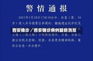 西安确诊／西安确诊病例最新消息