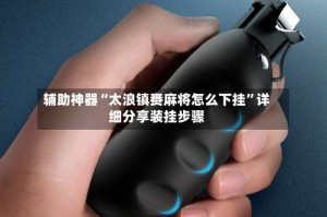辅助神器“太浪镇赉麻将怎么下挂”详细分享装挂步骤