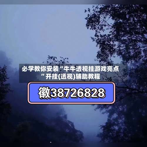必学教你安装“牛牛透视挂游戏亮点		”开挂(透视)辅助教程-第1张图片