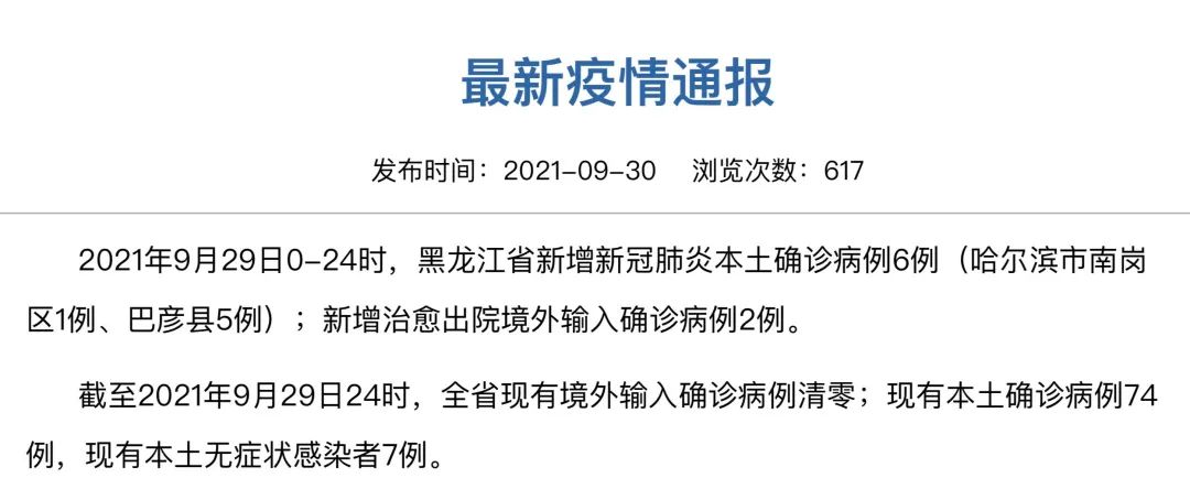 “黑龙江新增22例确诊” 黑龙江新增29例确诊病例行动轨迹？-第1张图片