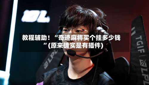 教程辅助！“奇迹麻将买个挂多少钱”(原来确实是有插件)-第1张图片