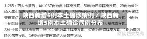 陕西新增5例本土确诊病例/陕西新增5例本土确诊病例分布-第3张图片