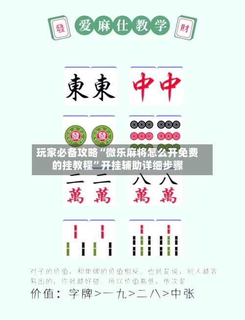 玩家必备攻略“微乐麻将怎么开免费的挂教程		”开挂辅助详细步骤-第1张图片