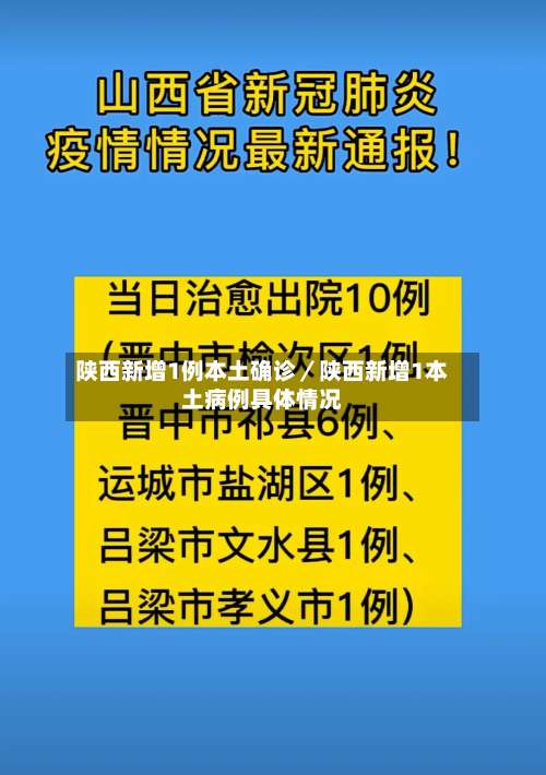 陕西新增1例本土确诊/陕西新增1本土病例具体情况-第3张图片