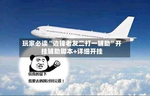 玩家必读“边锋老友二打一辅助”开挂辅助脚本+详细开挂-第1张图片
