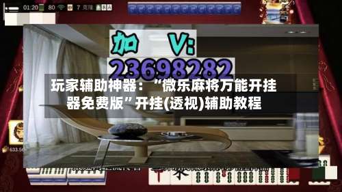 玩家辅助神器：“微乐麻将万能开挂器免费版”开挂(透视)辅助教程-第2张图片