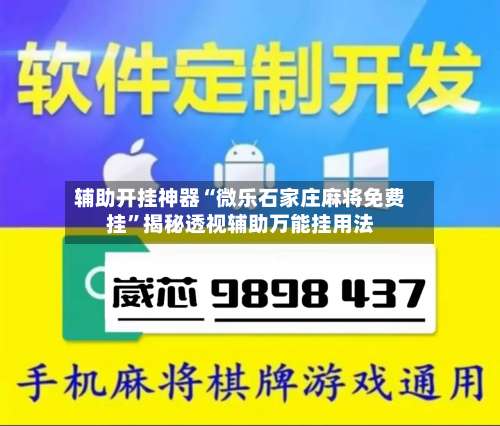 辅助开挂神器“微乐石家庄麻将免费挂	”揭秘透视辅助万能挂用法-第2张图片