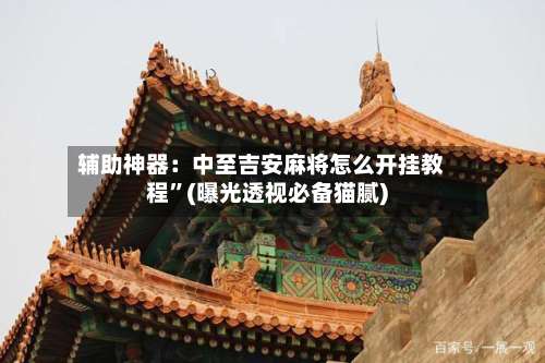 辅助神器：中至吉安麻将怎么开挂教程		”(曝光透视必备猫腻)-第1张图片