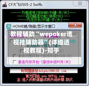 教程辅助“wepoker透视挂辅助器”(详细透视教程)-知乎-第1张图片