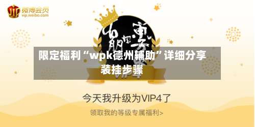 限定福利“wpk德州辅助	”详细分享装挂步骤-第1张图片