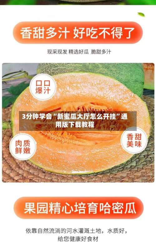 3分钟学会“新蜜瓜大厅怎么开挂”通用版下载教程-第1张图片