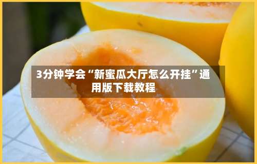 3分钟学会“新蜜瓜大厅怎么开挂	”通用版下载教程-第3张图片