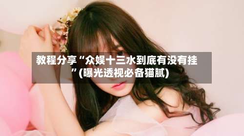 教程分享“众娱十三水到底有没有挂	”(曝光透视必备猫腻)-第1张图片