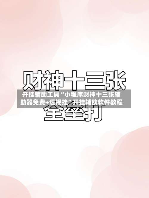 开挂辅助工具“小程序财神十三张辅助器免费+透视挂”开挂辅助软件教程-第1张图片