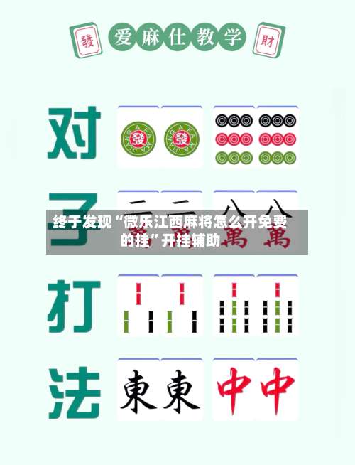 终于发现“微乐江西麻将怎么开免费的挂”开挂辅助-第1张图片