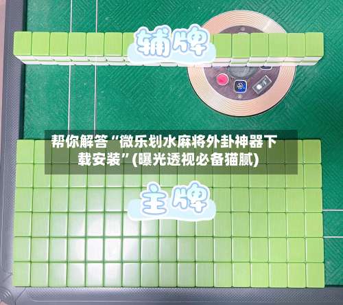 帮你解答“微乐划水麻将外卦神器下载安装	”(曝光透视必备猫腻)-第3张图片
