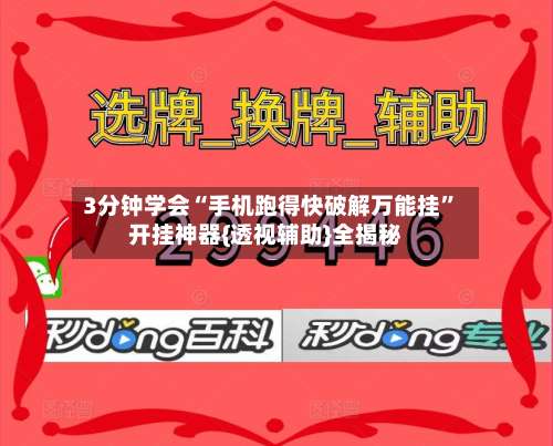 3分钟学会“手机跑得快破解万能挂	”开挂神器{透视辅助}全揭秘-第2张图片