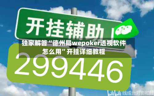 独家解答“德州局wepoker透视软件怎么用”开挂详细教程-第3张图片
