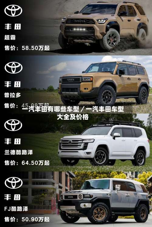 一汽丰田有哪些车型/一汽丰田车型大全及价格-第1张图片