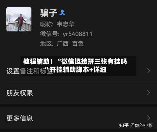 教程辅助！“微信链接拼三张有挂吗”开挂辅助脚本+详细-第1张图片