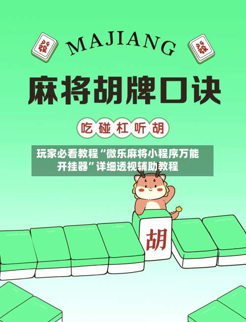 玩家必看教程“微乐麻将小程序万能开挂器”详细透视辅助教程-第3张图片