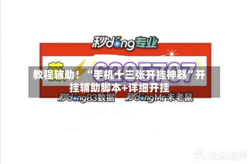 教程辅助！“手机十三张开挂神器	”开挂辅助脚本+详细开挂-第1张图片