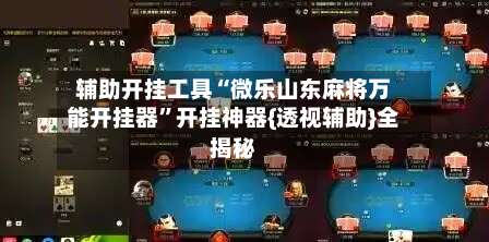 辅助开挂工具“微乐山东麻将万能开挂器”开挂神器{透视辅助}全揭秘-第1张图片