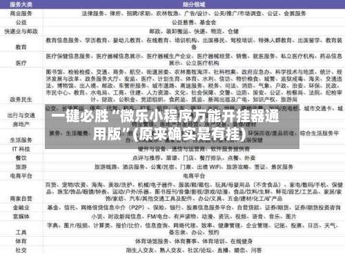 一键必胜“微乐小程序万能开挂器通用版”(原来确实是有挂)-第1张图片