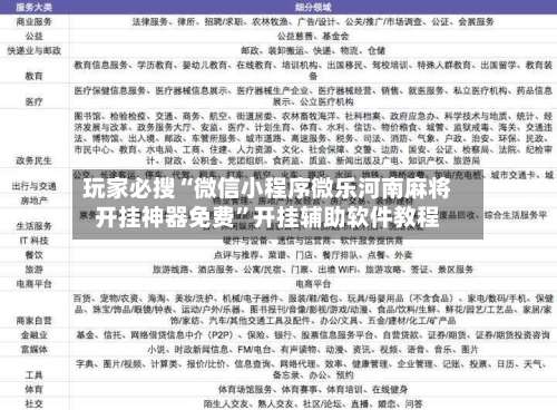 玩家必搜“微信小程序微乐河南麻将开挂神器免费		”开挂辅助软件教程-第2张图片