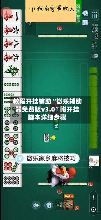 教程开挂辅助“微乐辅助器免费版v3.0	”附开挂脚本详细步骤-第1张图片