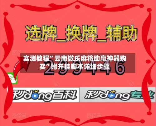 实测教程	”云南微乐麻将助赢神器购买”附开挂脚本详细步骤-第2张图片