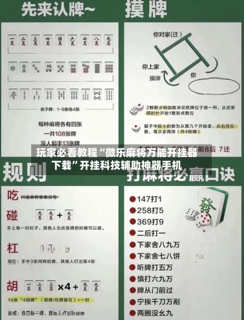 玩家必看教程“微乐麻将万能开挂器下载	”开挂科技辅助神器手机-第2张图片