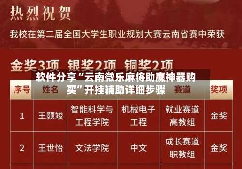 软件分享“云南微乐麻将助赢神器购买		”开挂辅助详细步骤-第1张图片