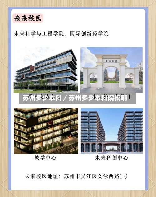 苏州多少本科/苏州多少本科院校啊-第2张图片
