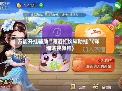 万能开挂辅助“河洛杠次辅助挂”(详细透视教程)-第1张图片