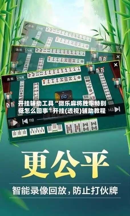 开挂辅助工具“微乐麻将胜率特别低怎么回事		”开挂(透视)辅助教程-第2张图片