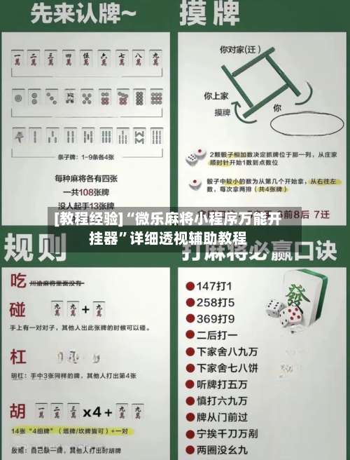 [教程经验]“微乐麻将小程序万能开挂器	”详细透视辅助教程-第2张图片
