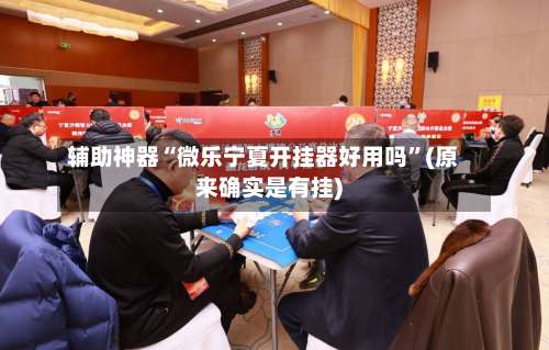 辅助神器“微乐宁夏开挂器好用吗”(原来确实是有挂)-第2张图片