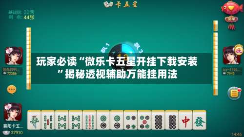 玩家必读“微乐卡五星开挂下载安装”揭秘透视辅助万能挂用法-第3张图片