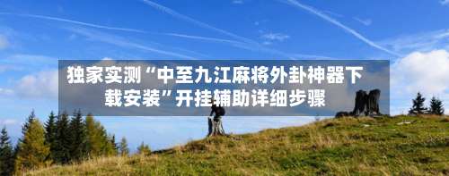 独家实测“中至九江麻将外卦神器下载安装	”开挂辅助详细步骤-第2张图片
