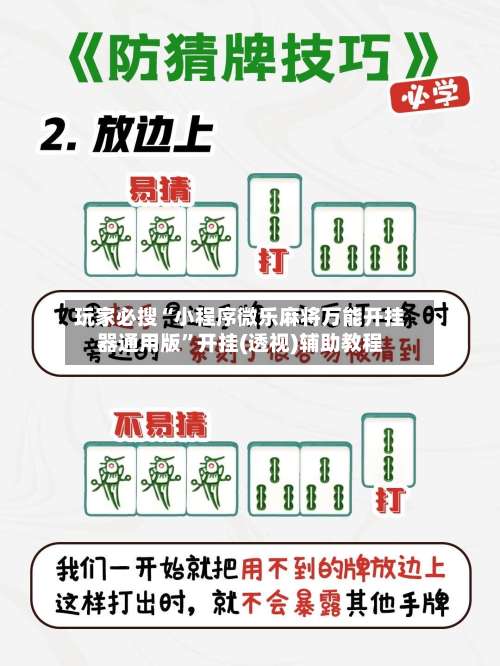 玩家必搜“小程序微乐麻将万能开挂器通用版	”开挂(透视)辅助教程-第3张图片