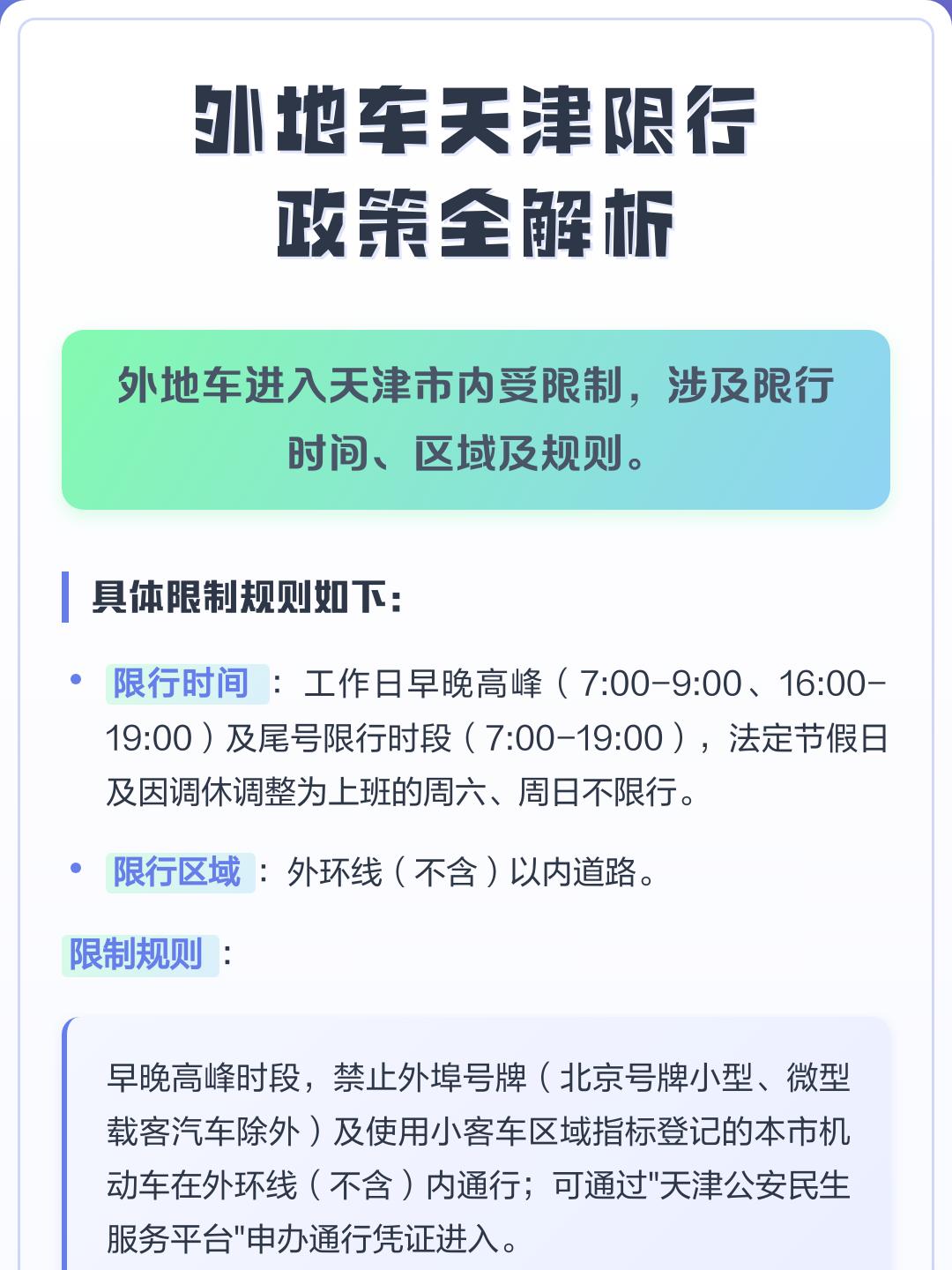 天津车辆限行〃天津车辆限行号码查询-第2张图片