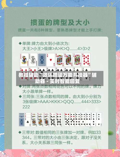 教程辅助“微乐掼蛋万能开挂器		”辅助器 - 实时智能回复-第1张图片