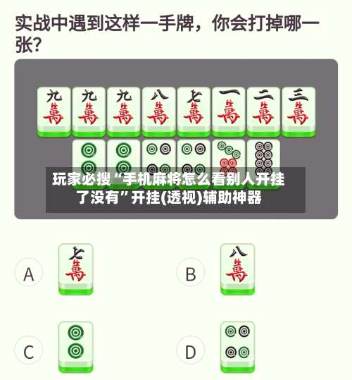 玩家必搜“手机麻将怎么看别人开挂了没有	”开挂(透视)辅助神器-第3张图片
